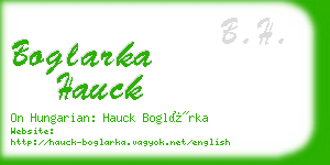 boglarka hauck business card